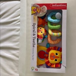 “Infantino” Spiral & Teethe Activity Toy Set